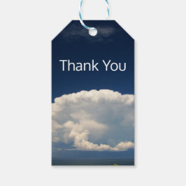 White Puffy Cloud Cadeaulabel