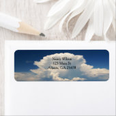 White Puffy Cloud Etiket (Insitu)