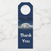 White Puffy Cloud Flessenhanger (Voorkant)