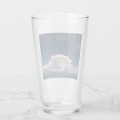 White Puffy Cloud Glas (Achterkant)
