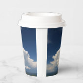 White Puffy Cloud Papieren Bekers (Rechts)