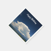 White Puffy Cloud Photo Servet (Hoek)