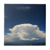 White Puffy Cloud Tegeltje (Voorkant)