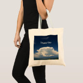 White Puffy Cloud Tote Bag (Voorkant (product))