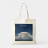 White Puffy Cloud Tote Bag (Achterkant)