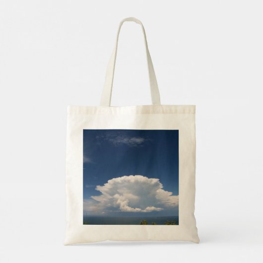White Puffy Cloud Tote Bag (Achterkant)