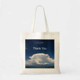 White Puffy Cloud Tote Bag