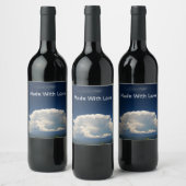 White Puffy Cloud Wijn Etiket (Flessen)