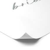 White Pumpkin and Flowers Vrijgezellenfeest Welcom Poster (Hoek)