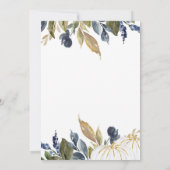 White Pumpkin Baby shower by Mail Invitation Kaart (Achterkant)