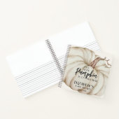 White Pumpkin Baby shower gastenboek Notitieboek (Binnen)