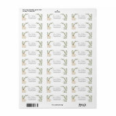 White Pumpkin Baby shower Retouradres Etiket (Full Sheet)