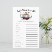 White Pumpkin Baby Word Scramble Game (Staand voorkant)
