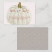 White Pumpkin Books for Baby Enclosure Kaart (Voorkant / Achterkant)
