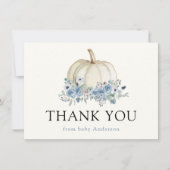 White Pumpkin en Blue Floral Hartelijk dank (Voorkant)