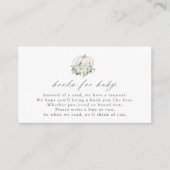 White Pumpkin- en Flowers-boeken voor Baby-behuizi Informatiekaartje (Voorkant)
