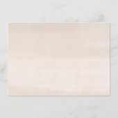 White Pumpkin Floral Advice for the bride to be Advieskaart (Achterkant)