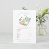 White Pumpkin Fox Raad de juiste prijs spel Kaart (Staand voorkant)