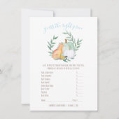 White Pumpkin Fox Raad de juiste prijs spel Kaart (Voorkant)