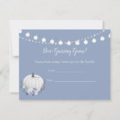 White Pumpkin-game-Baby shower Kaart (Voorkant)