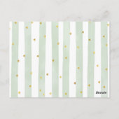 White Pumpkin Greenery Books for Baby Briefkaart (Achterkant)