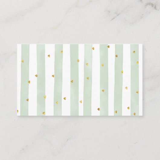 White Pumpkin Greenery Floral Diaper Raffle Kaart (Achterkant)