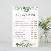 White Pumpkin Greenery Floral zei dat ze zei (Staand voorkant)