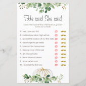 White Pumpkin Greenery Floral zei dat ze zei (Voorkant)