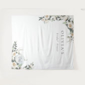 White Pumpkin Greenery Vrijgezellenfeest Backdrop Wandkleed (Voorkant (horizontaal))