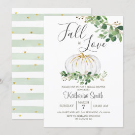 White Pumpkin Herfst in Love Vrijgezellenfeest Gre Kaart