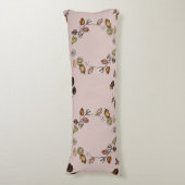 White Pumpkin met een Autumn Leaves Lichaamskussen (Voorkant Verticaal)