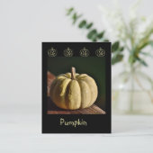White Pumpkin Mini Gourd Herfst Briefkaart (Staand voorkant)