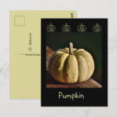 White Pumpkin Mini Gourd Herfst Briefkaart (Voorkant / Achterkant)