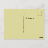 White Pumpkin Mini Gourd Herfst Briefkaart (Achterkant)