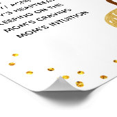 White Pumpkin Old Wives Tales Gender onthullen Pos Poster (Hoek)