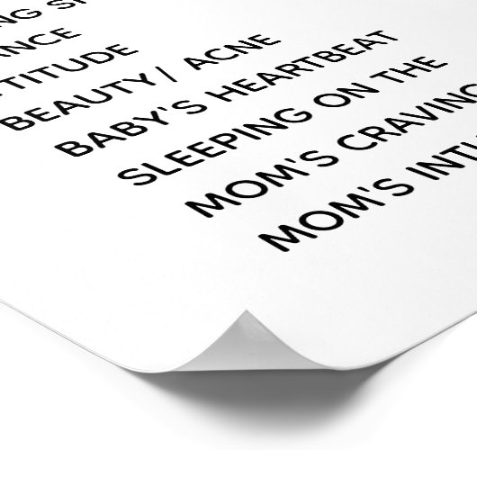 White Pumpkin Old Wives Tales Gender onthullen Pos Poster (Hoek)