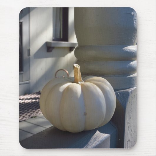 White Pumpkin on the Railing - Martha's Vineyard Muismat (Voorkant)