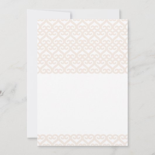 White Pumpkin Pink Peach Storybook Fall Weddenscha Kaart (Achterkant)