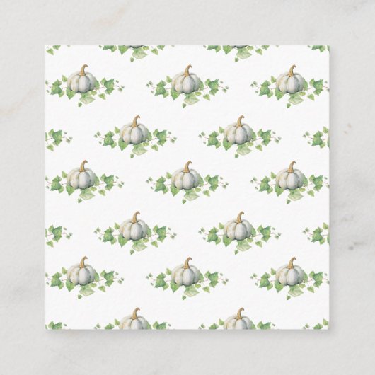 White Pumpkin Rustic Farmhouse Theme Book Request Informatiekaartje (Achterkant)