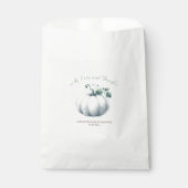 White Pumpkin Snoep Favor Bags Bedankzakje (Voorkant)