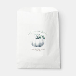 White Pumpkin Snoep Favor Bags Bedankzakje