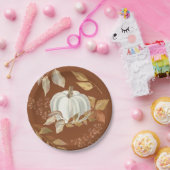 White Pumpkin-Thanksgiving laat Bord papier uit de (Feest)