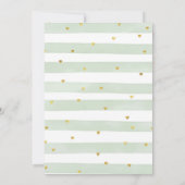 White Pumpkin Verloving Greenery Floral Party Kaart (Achterkant)