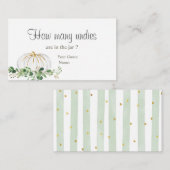 White Pumpkin Vrijgezellenfeest Hoeveel stuks Informatiekaartje (Voorkant / Achterkant)