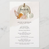 White Pumpkins and Herfst Flowers Event Dinner Men Flyer (Voorkant)