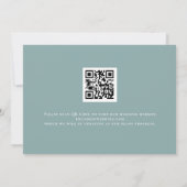 White Pumpkins Florals QR Code Wedding Save The Date (Achterkant)