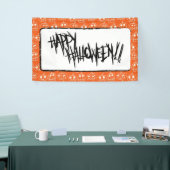 White Pumpkins Halloween Pattern Spandoek (Beurs)