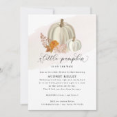 White Pumpkins Herfst Flowers, Baby shower per mai Kaart (Voorkant)