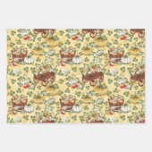 WHITE PUMPKINS & RED HERFST AUTUMN APPLES INPAKPAPIER VEL (Voorkant 3)