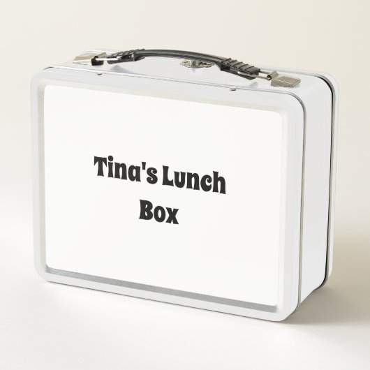 White Pup Metal Lunchbox (Achterkant)